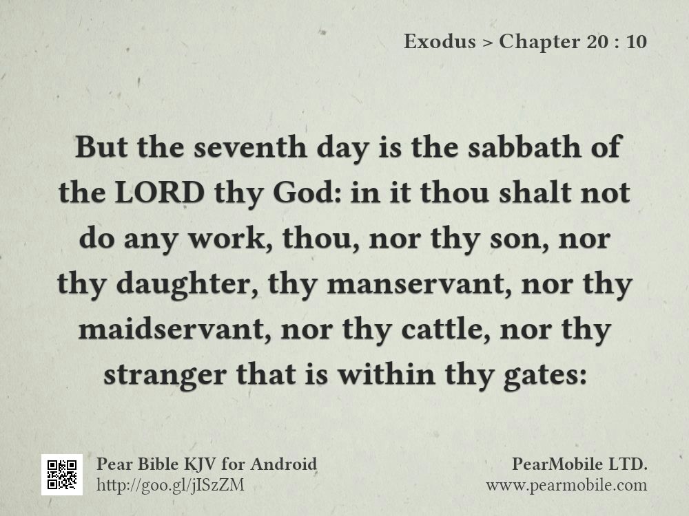Exodus, Chapter 20:10